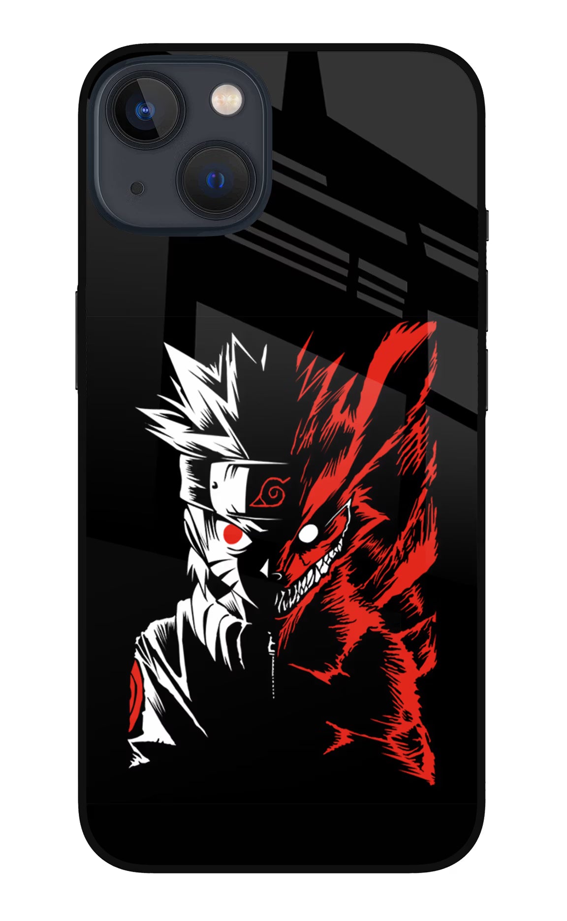Naruto Two Face iPhone 13 Mini Glass Case Back Cover by Casekaro