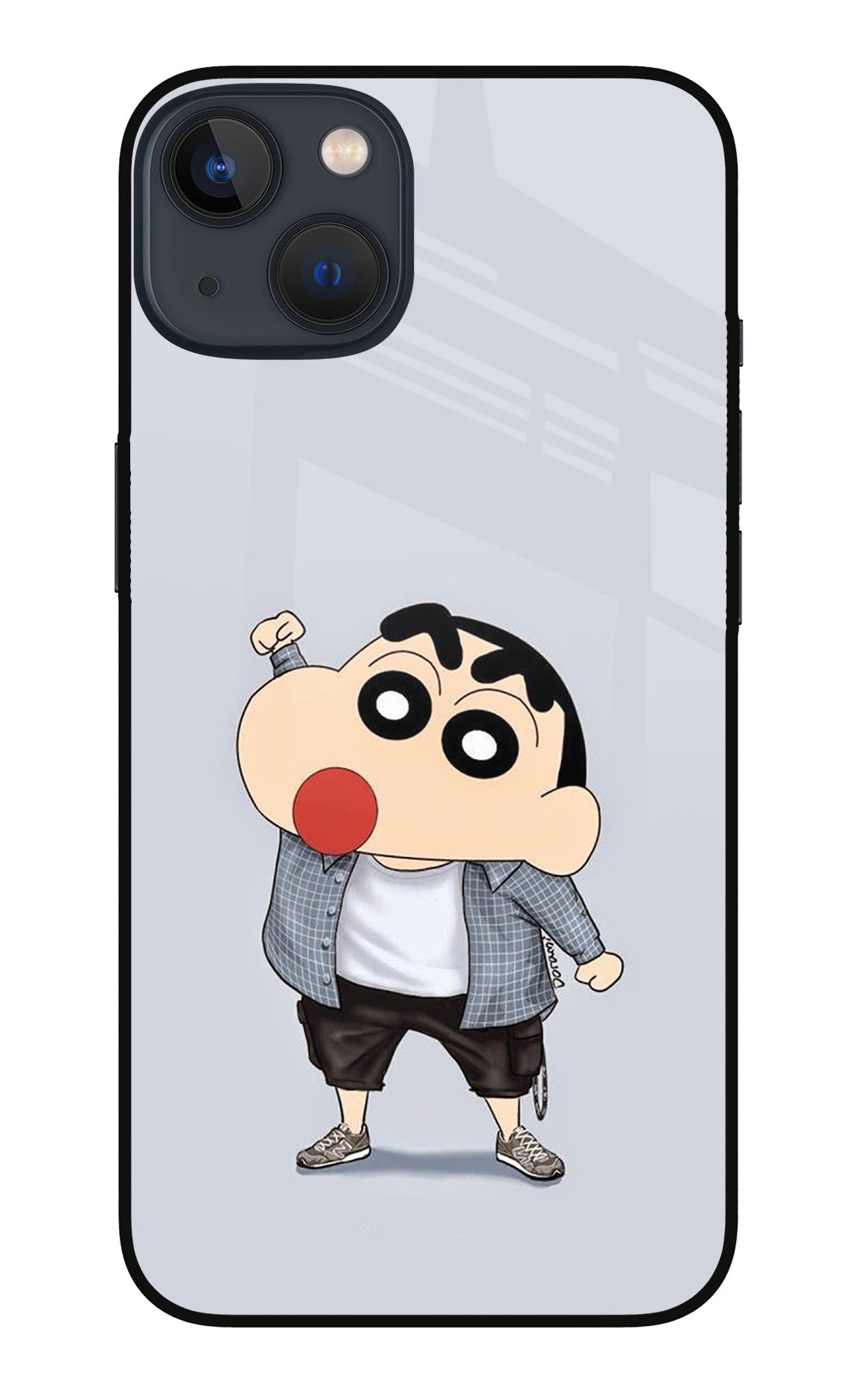 Shinchan iPhone 13 Mini Glass Case