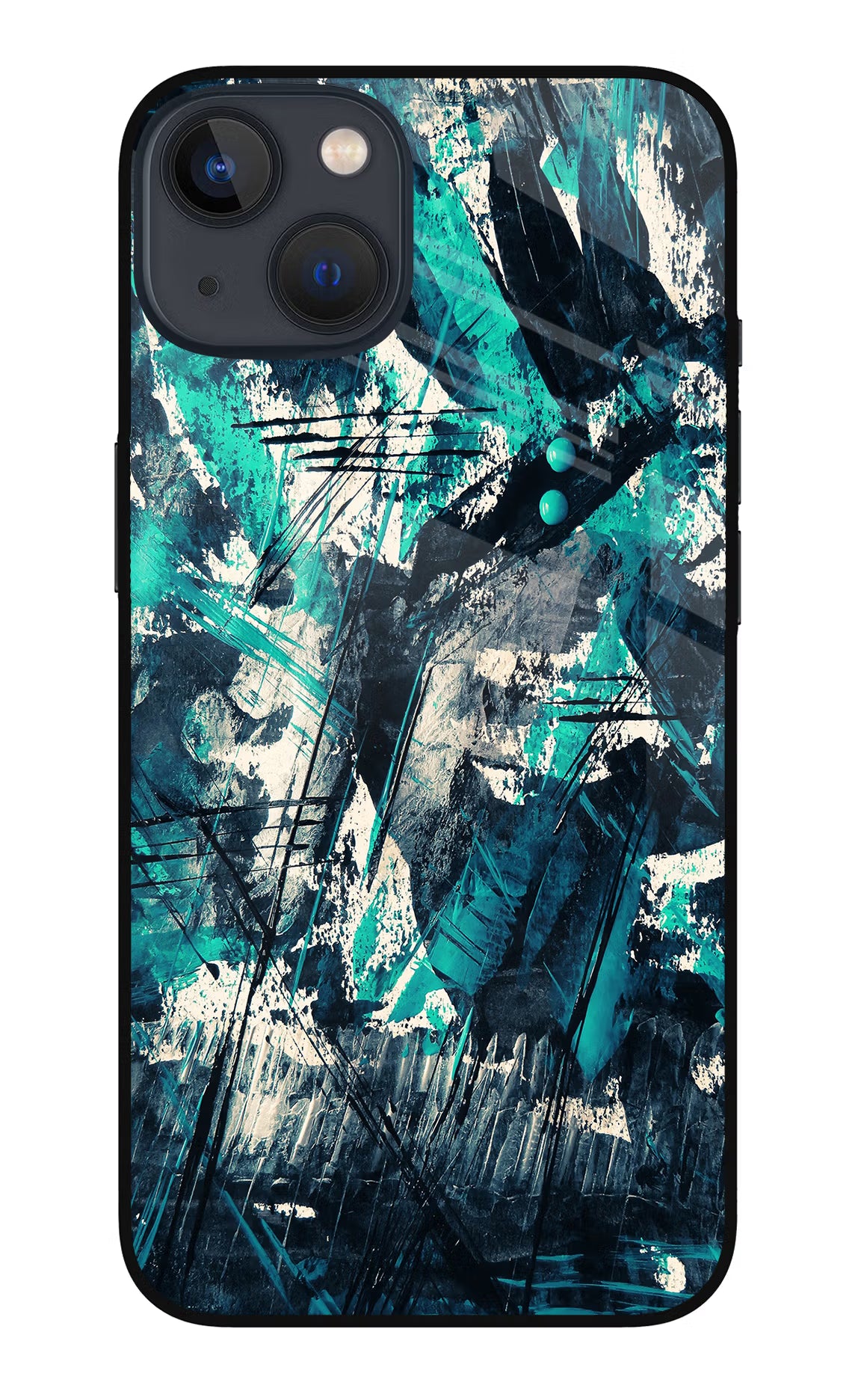 Artwork iPhone 13 Mini Glass Case Back Cover by Casekaro