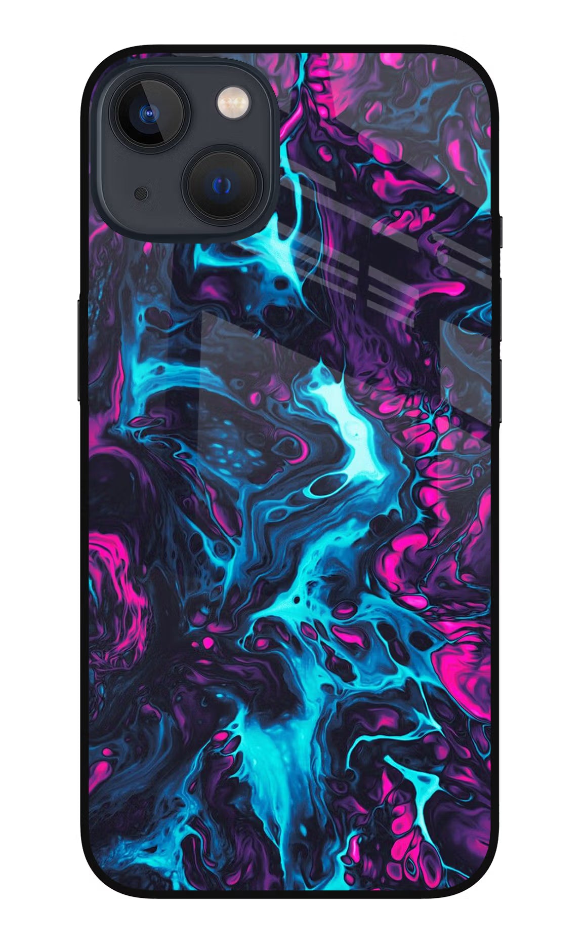 Abstract iPhone 13 Mini Glass Case Back Cover by Casekaro