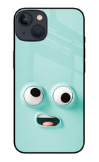 Funny Cartoon iPhone 13 Mini Glass Case Back Cover by Casekaro