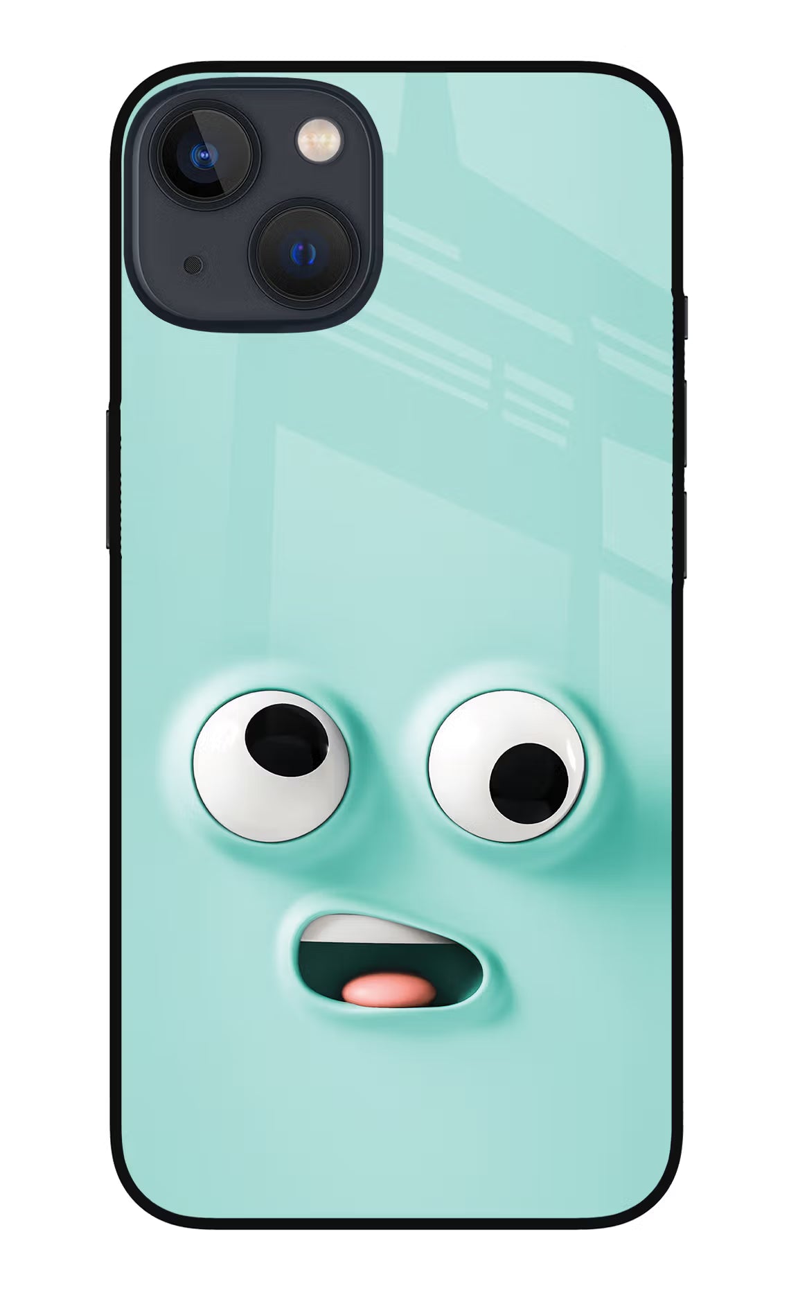 Funny Cartoon iPhone 13 Mini Glass Case Back Cover by Casekaro