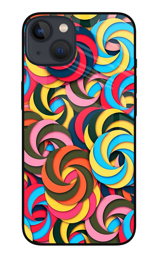 Spiral Pattern iPhone 13 Mini Glass Case