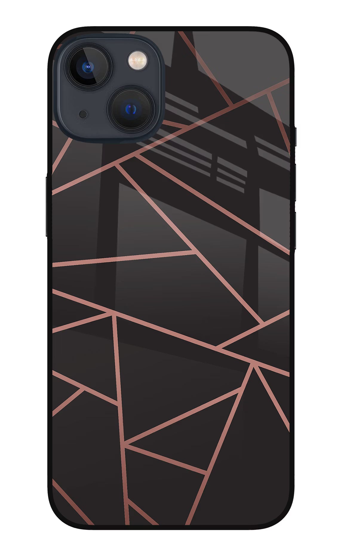 Geometric Pattern iPhone 13 Mini Glass Case Back Cover by Casekaro
