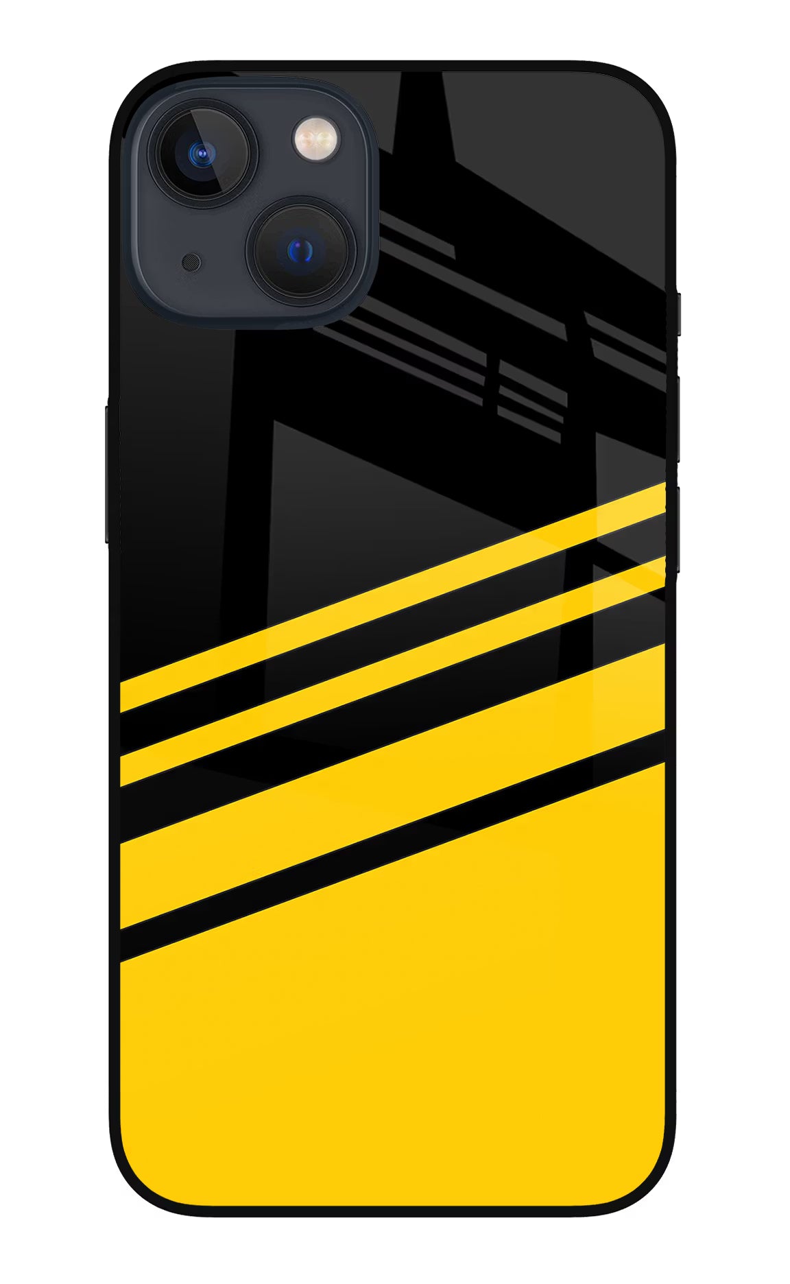 Yellow Shades iPhone 13 Mini Glass Case Back Cover by Casekaro