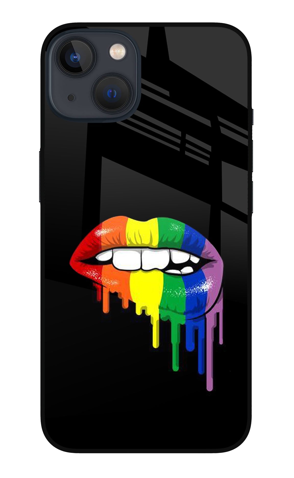 Lips Biting iPhone 13 Mini Back Cover