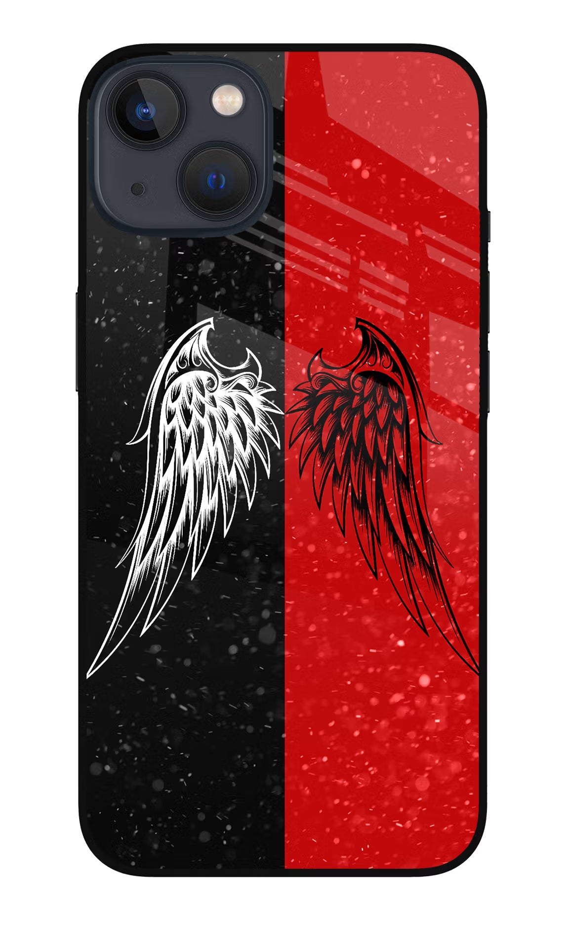 Wings iPhone 13 Mini Glass Case Back Cover by Casekaro