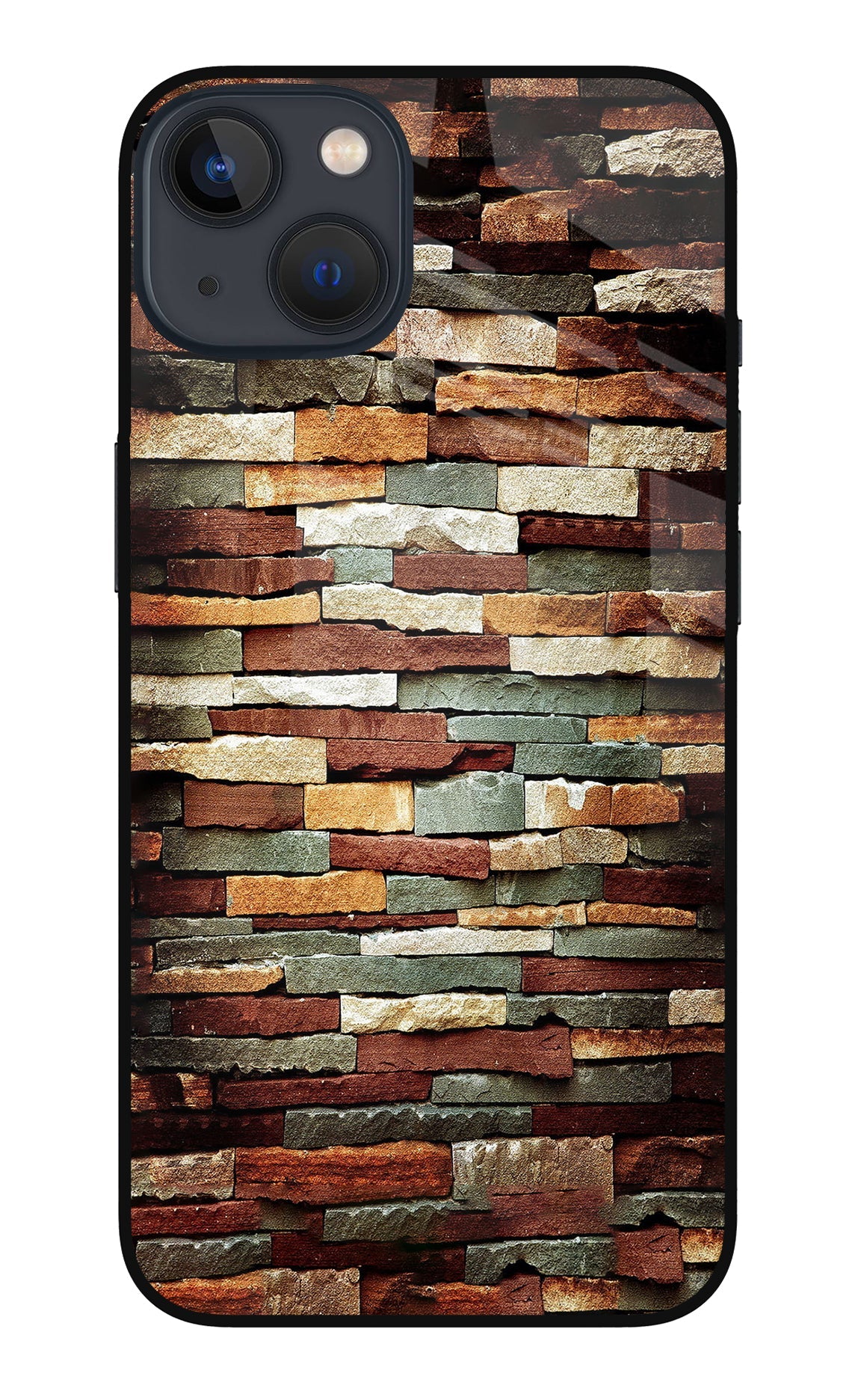 Bricks Pattern iPhone 13 Mini Back Cover