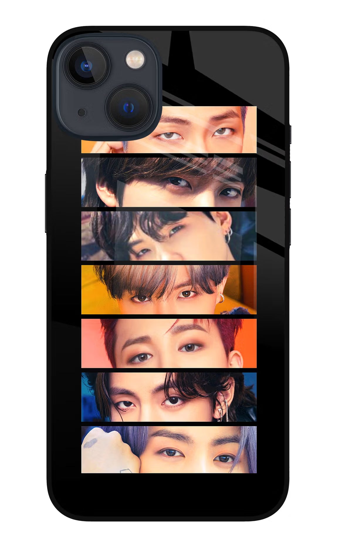 BTS Eyes iPhone 13 Mini Glass Case Back Cover by Casekaro