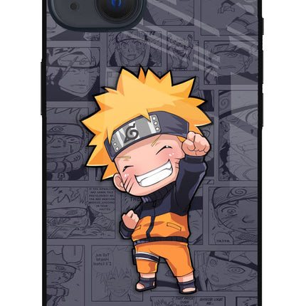 Chota Naruto iPhone 13 Mini Glass Case Back Cover by Casekaro