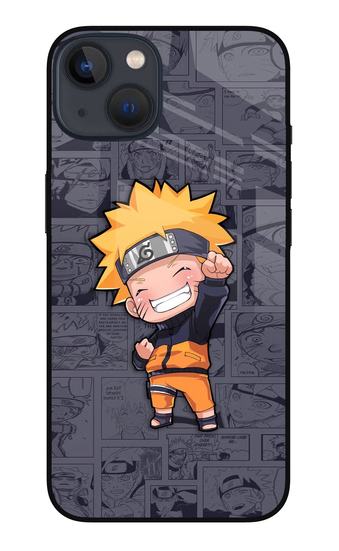 Chota Naruto iPhone 13 Mini Glass Case Back Cover by Casekaro