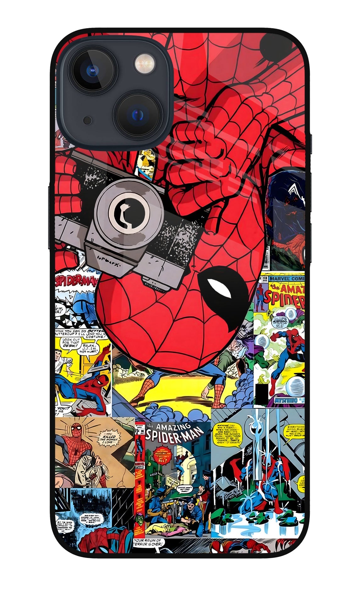 Spider Man iPhone 13 Mini Glass Case