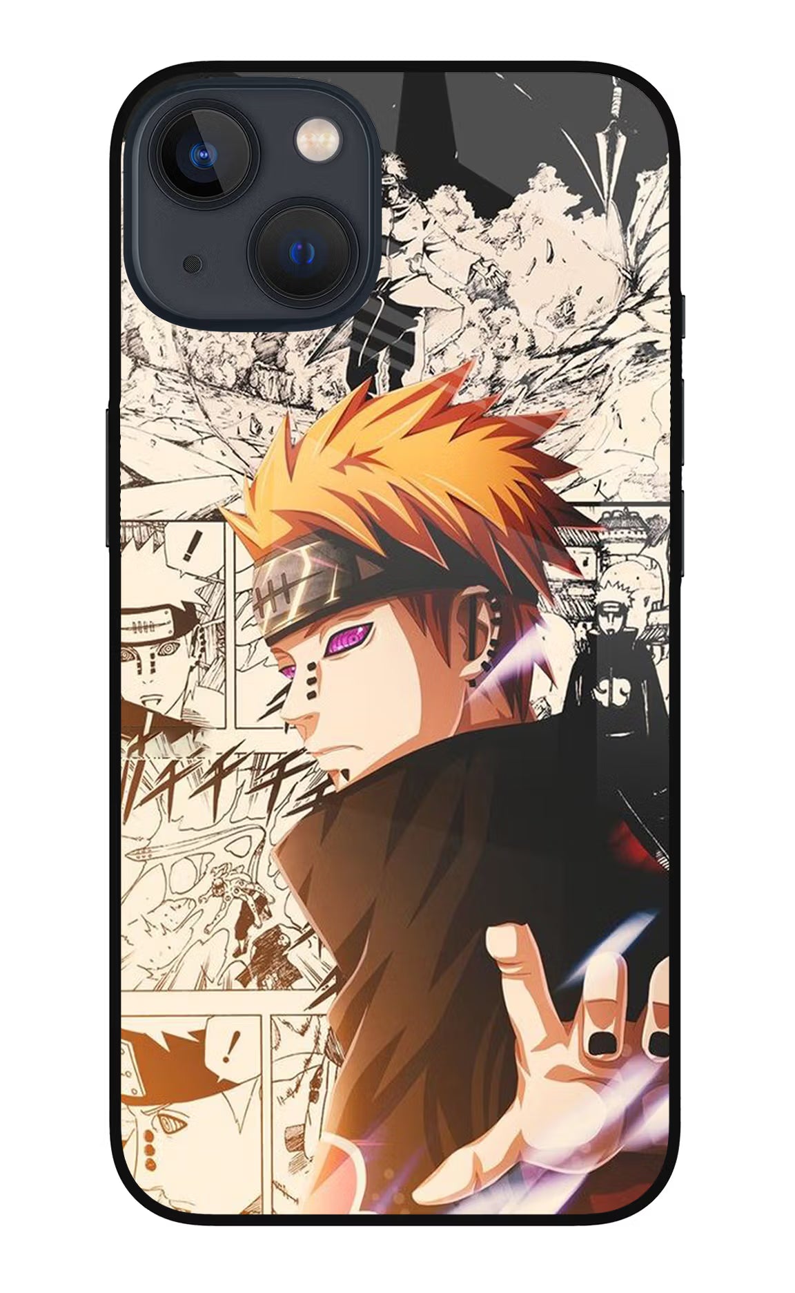 Pain Anime iPhone 13 Mini Glass Case Back Cover by Casekaro
