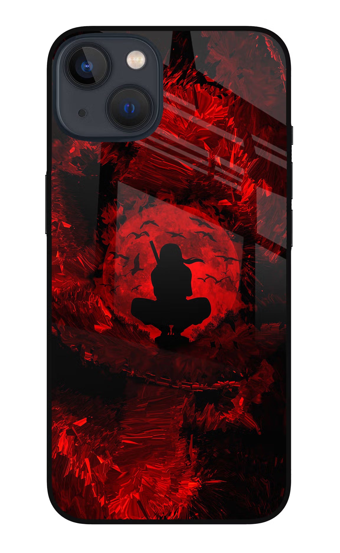 Itachi Uchiha iPhone 13 Mini Glass Case Back Cover by Casekaro