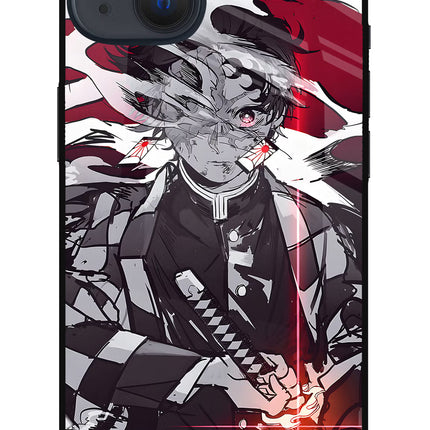 Demon Slayer iPhone 13 Mini Glass Case Back Cover by Casekaro