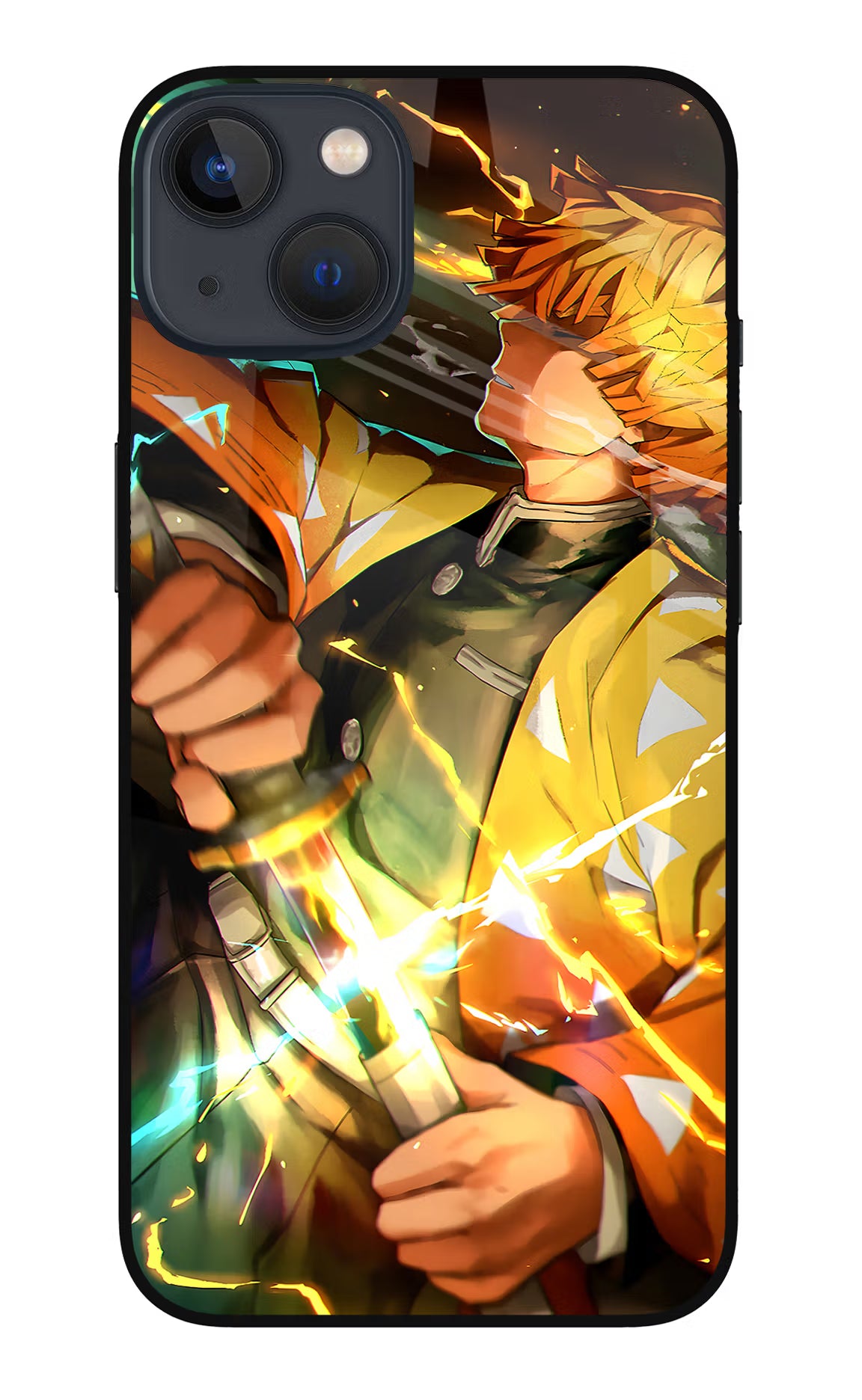 Demon Slayer iPhone 13 Mini Glass Case Back Cover by Casekaro