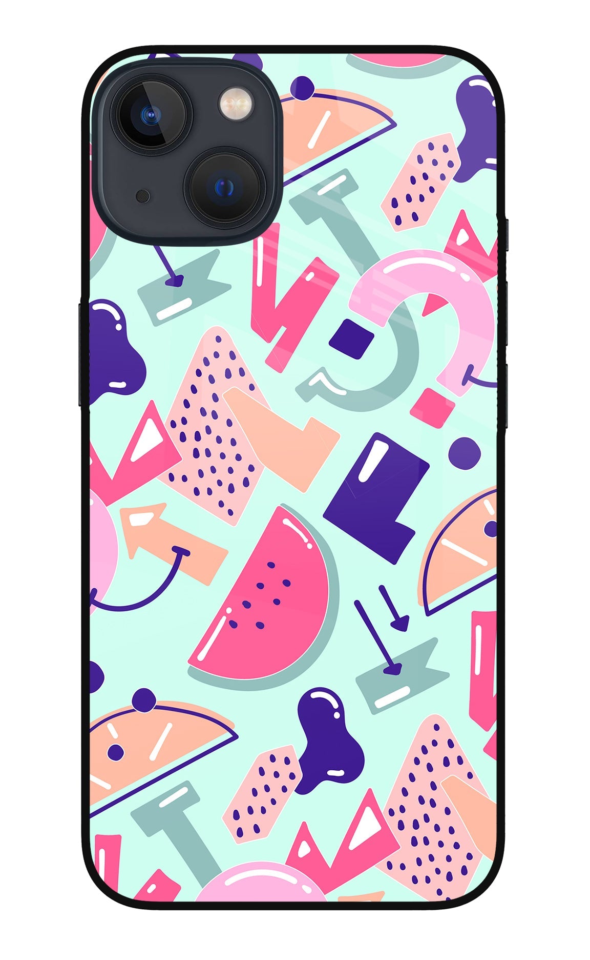 Doodle Pattern iPhone 13 Mini Back Cover