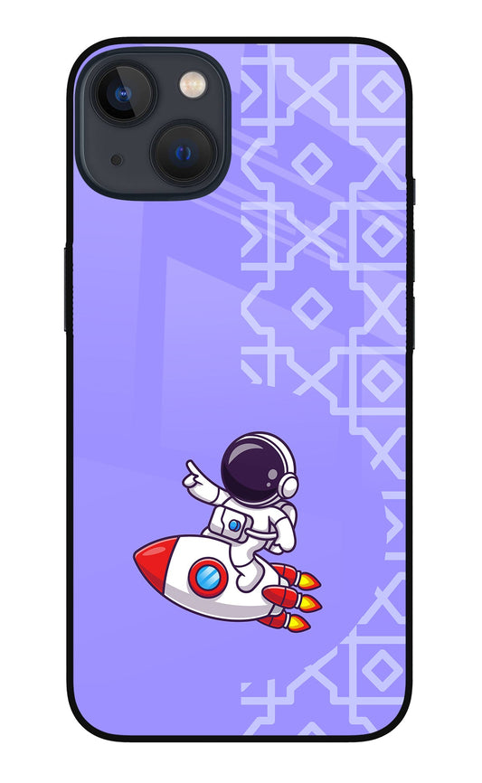 Cute Astronaut iPhone 13 Mini Glass Case