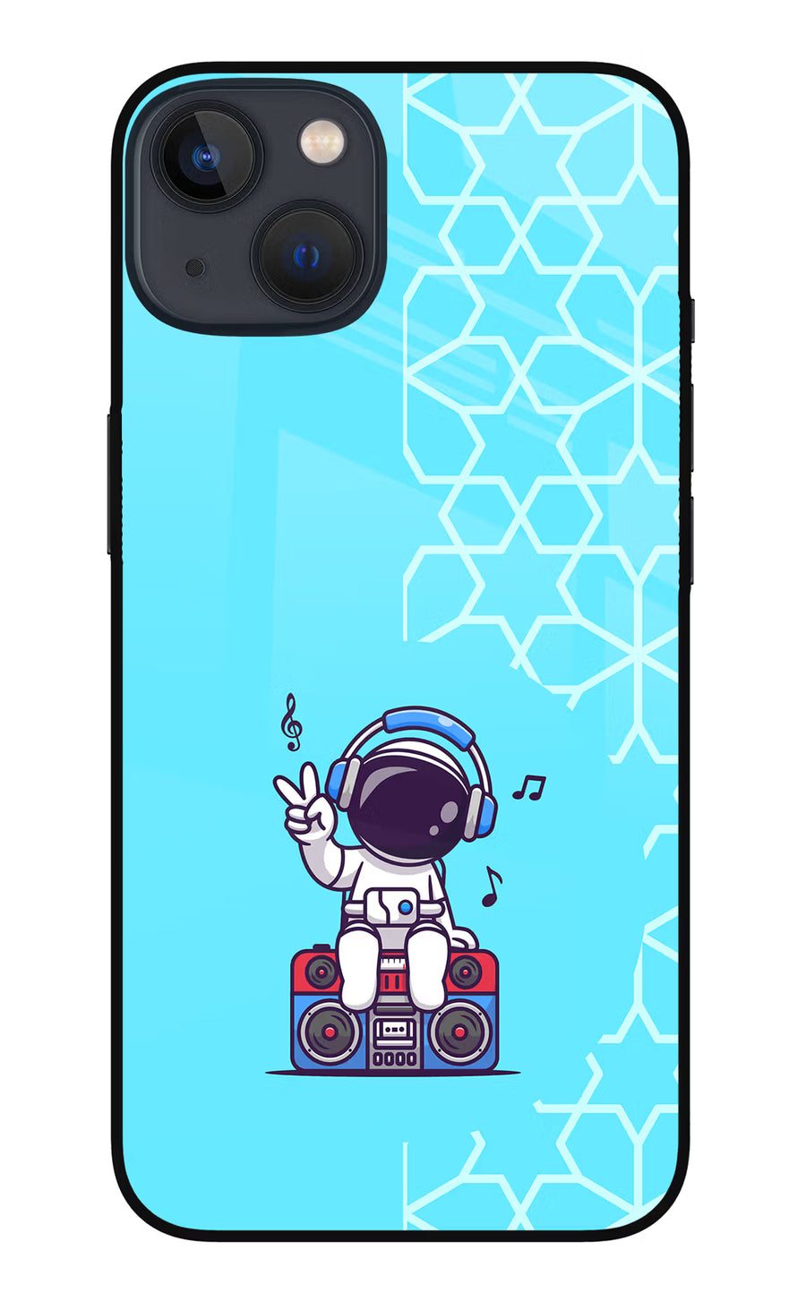 Cute Astronaut Chilling iPhone 13 Mini Back Cover, Metal case