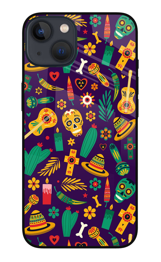 Mexican Artwork iPhone 13 Mini Glass Case