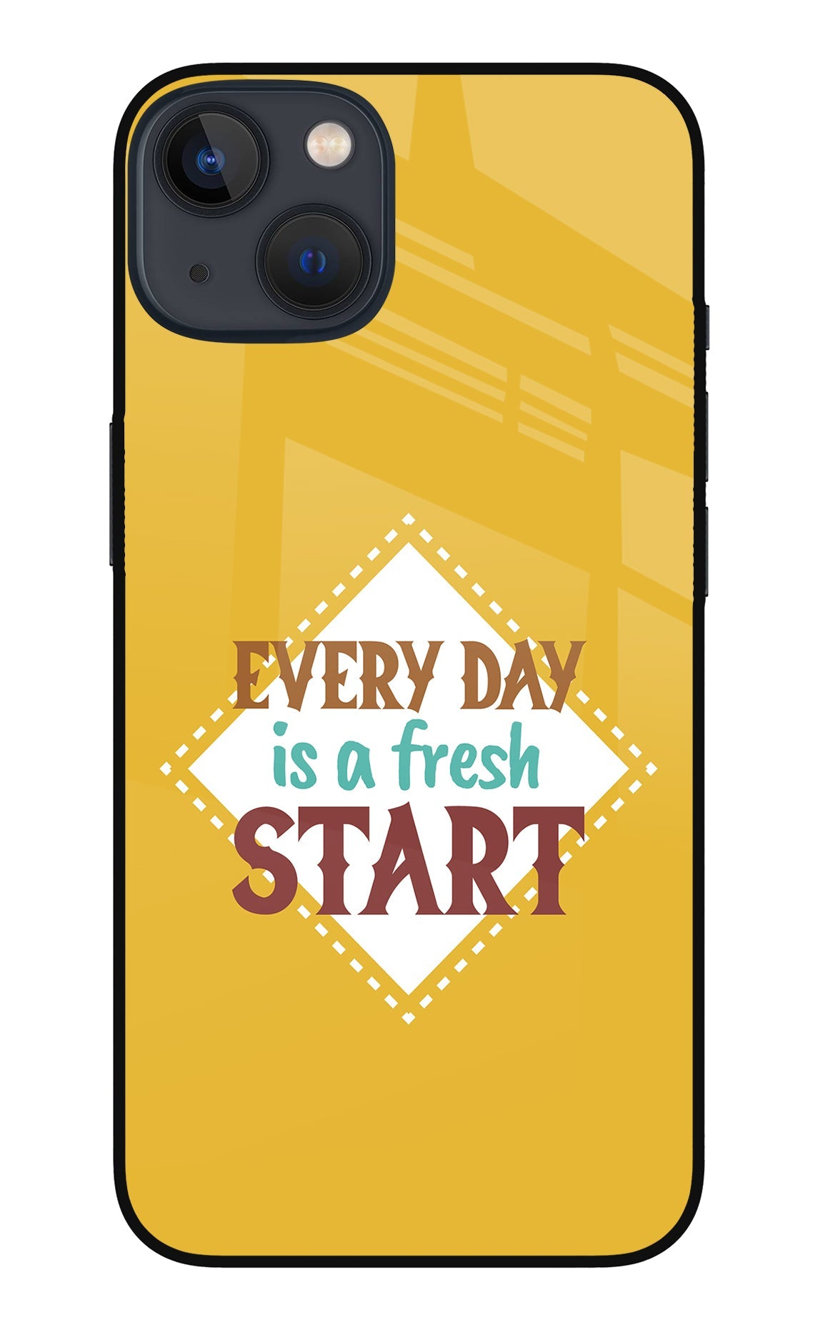 Every day is a Fresh Start iPhone 13 Mini Glass Case