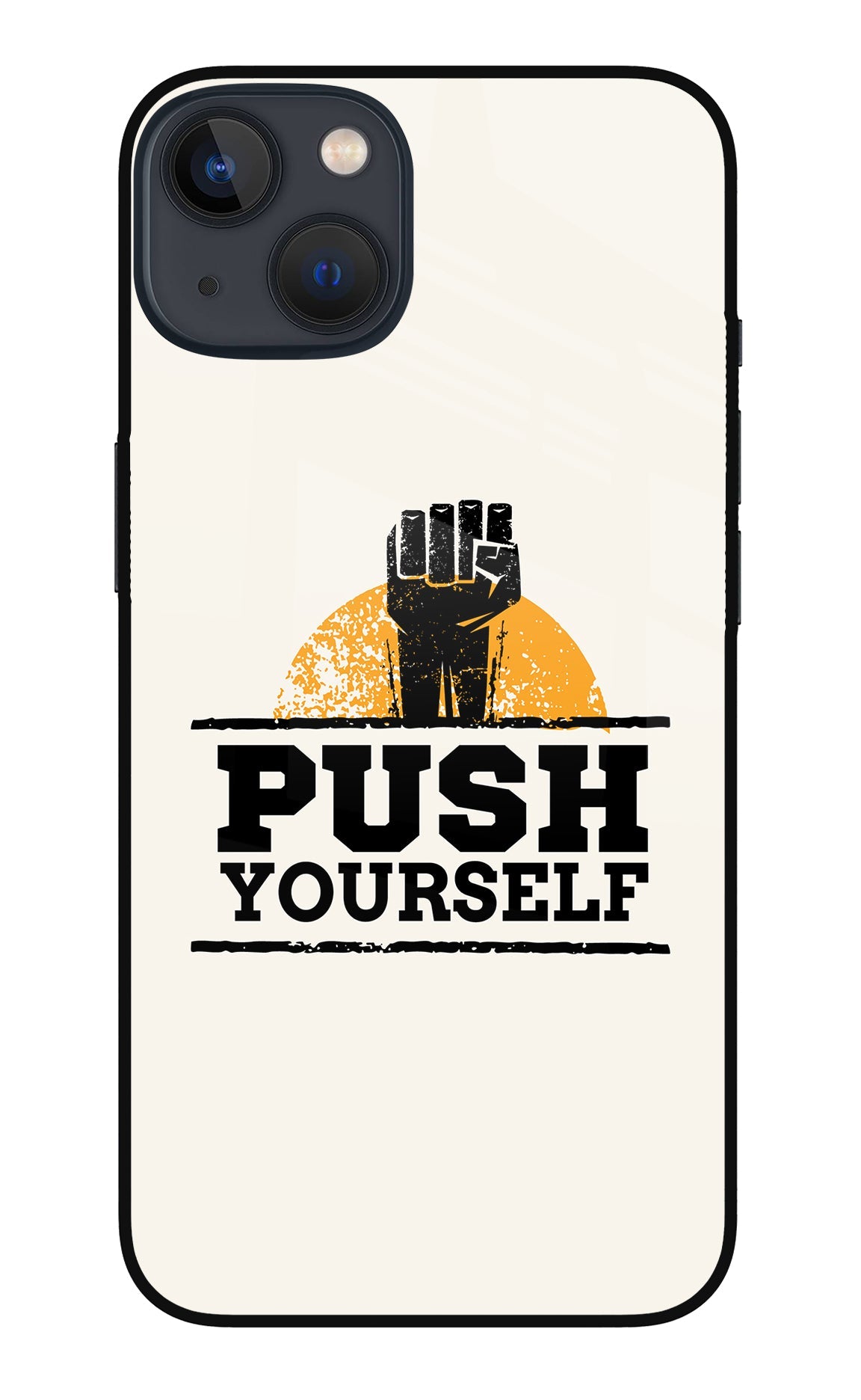 Push Yourself iPhone 13 Mini Glass Case