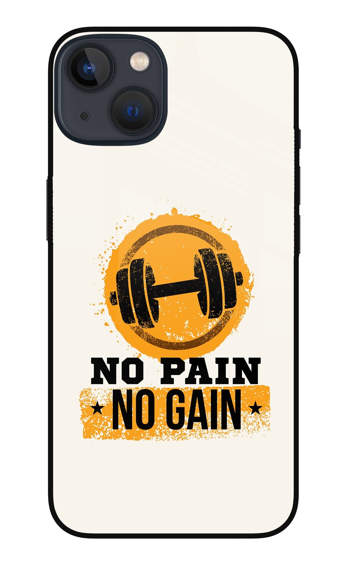 No Pain No Gain iPhone 13 Mini Glass Case