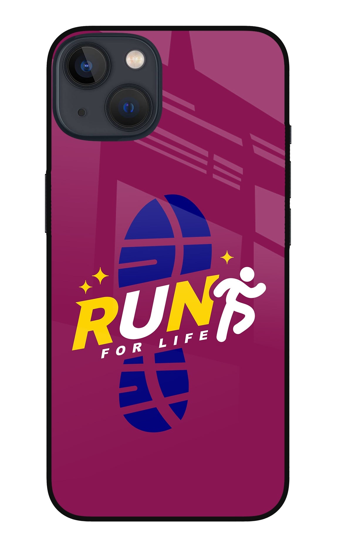 Run for Life iPhone 13 Mini Glass Case