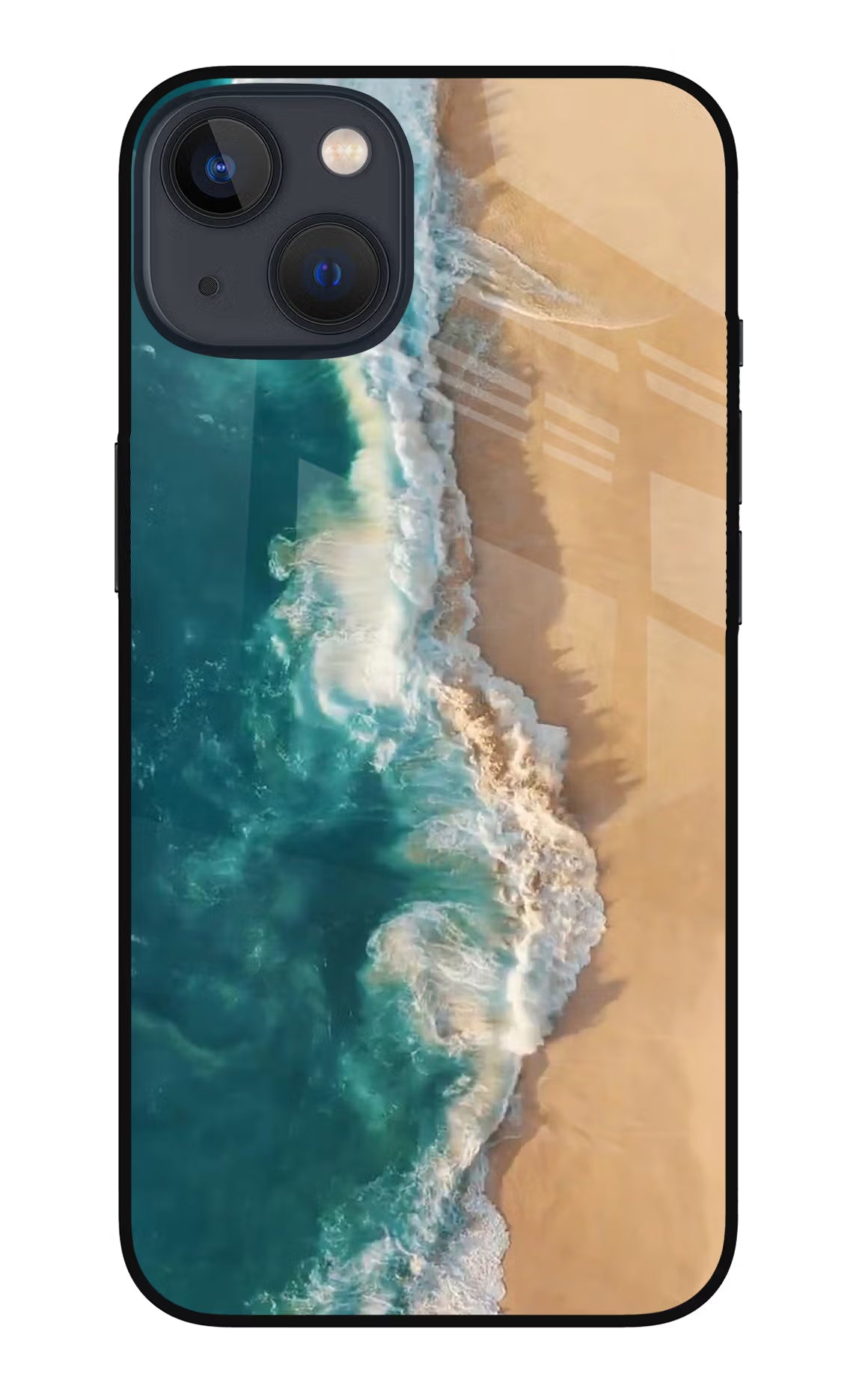 Ocean Beach iPhone 13 Mini Glass Case Back Cover by Casekaro
