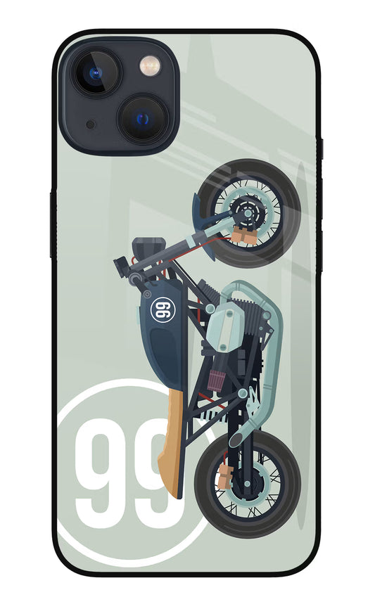 Classic Cafe Racer 99 iPhone 13 Mini Glass Case