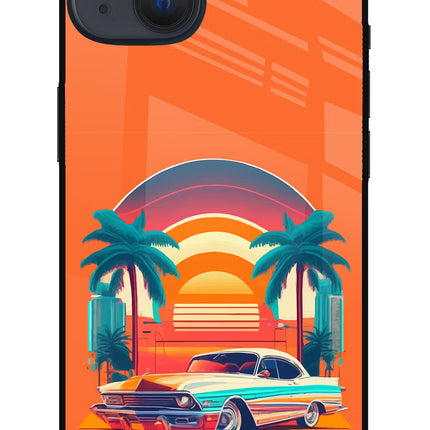 Palm Drive 80s iPhone 13 Mini Glass Case