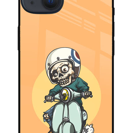 Undead Biker iPhone 13 Mini Glass Case
