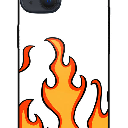 Fired Up – White iPhone 13 Mini Glass Case