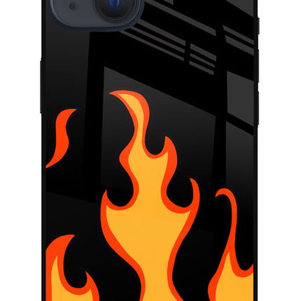 Fired Up – Black iPhone 13 Mini Glass Case