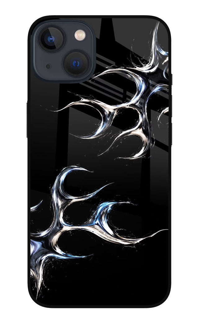Chrome Tribal iPhone 13 Mini Glass Case