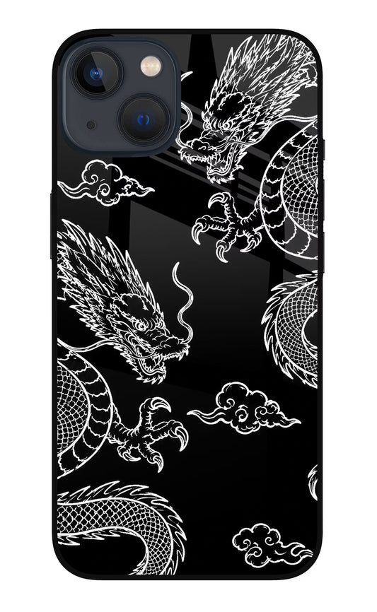 Twin Dragons iPhone 13 Mini Glass Case