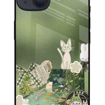 Aesthetic anime iPhone 13 Mini Glass Case