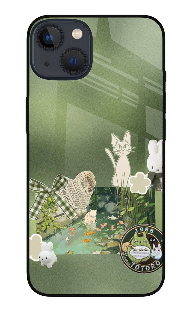Aesthetic anime iPhone 13 Mini Glass Case