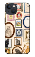 Mirror Cats iPhone 13 Mini Glass Case