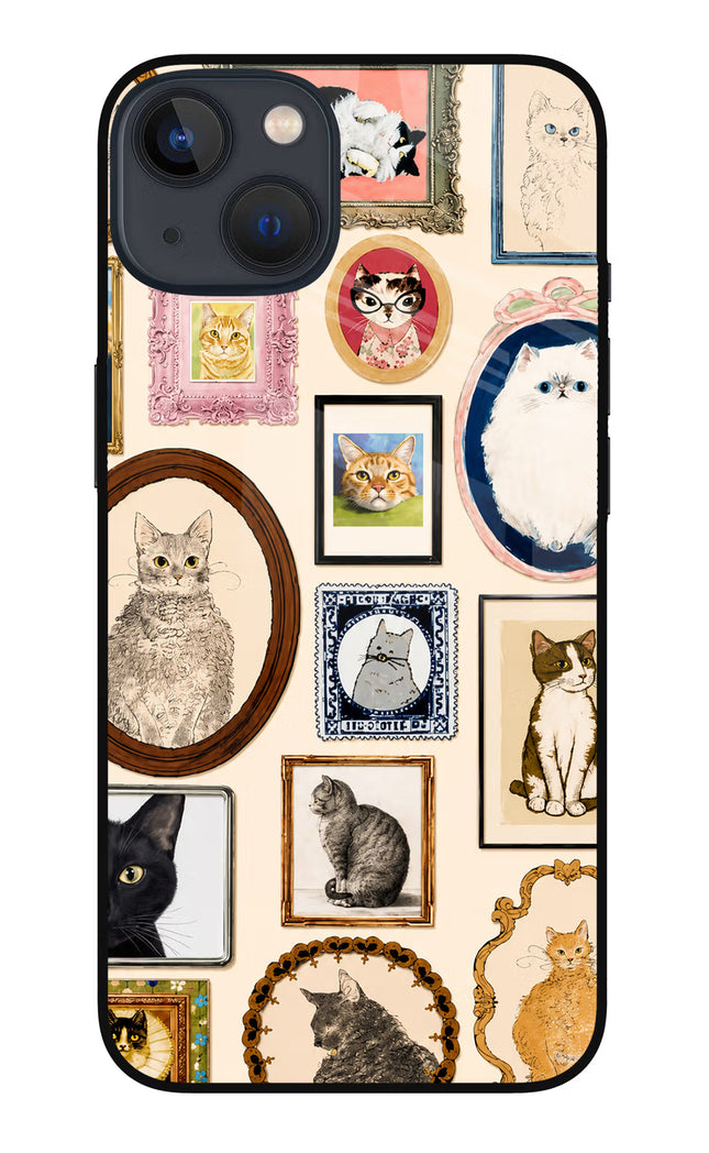 Mirror Cats iPhone 13 Mini Glass Case