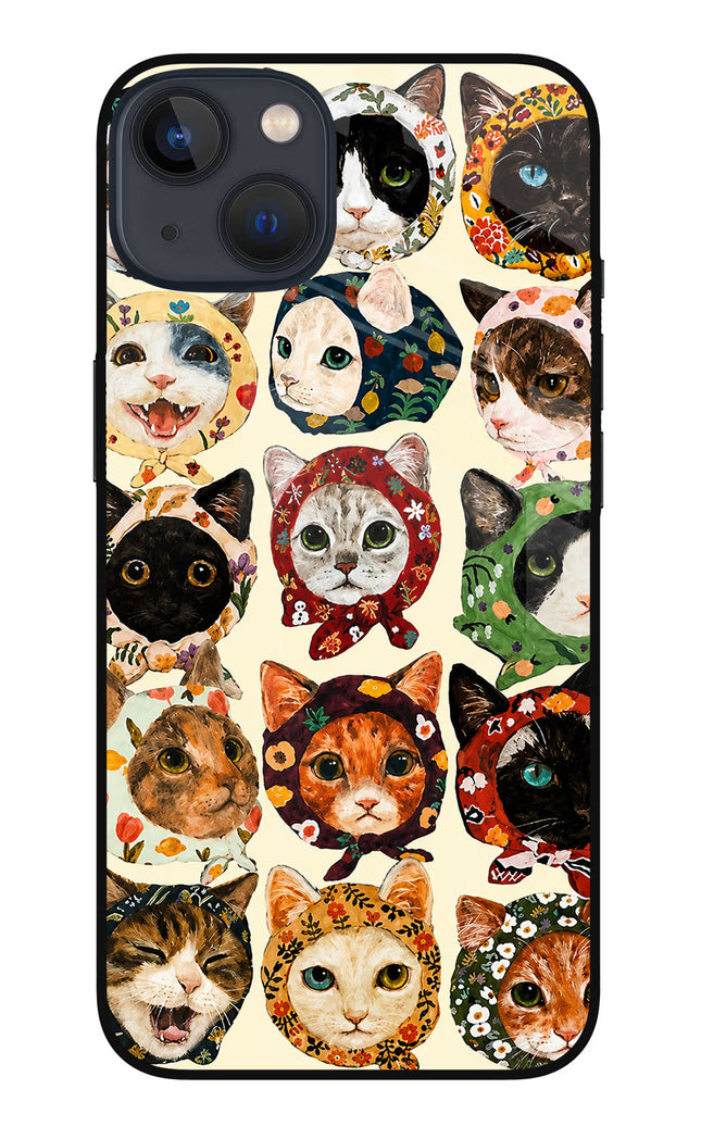 Cool Cat iPhone 13 Mini Glass Case