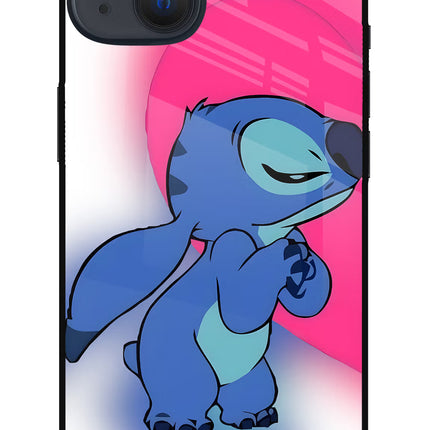 Stitch Hug iPhone 13 Mini Glass Case