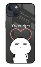 You're Right iPhone 13 Mini Glass Case