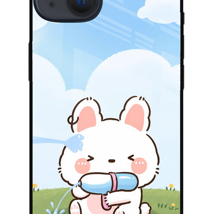 Bunny Treat iPhone 13 Mini Glass Case