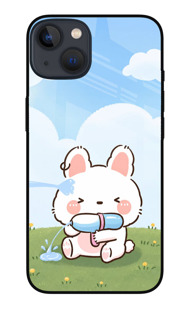 Bunny Treat iPhone 13 Mini Glass Case