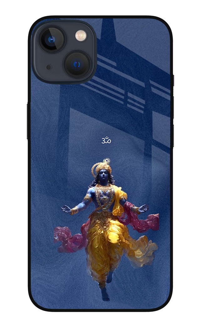 Cosmic Krishna iPhone 13 Mini Glass Case