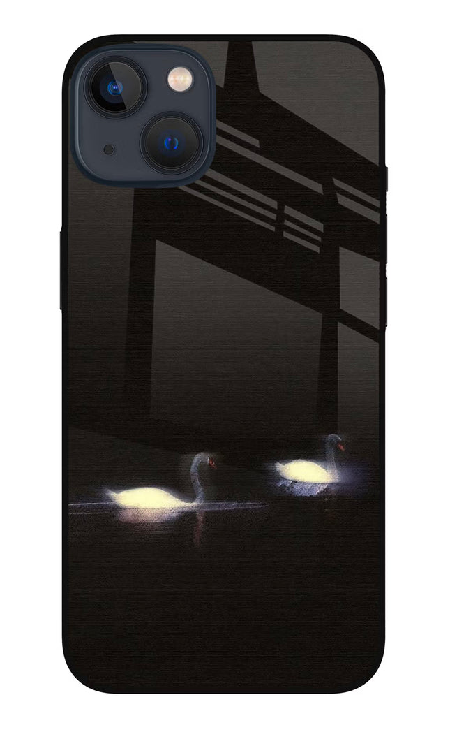 Silent Swans iPhone 13 Mini Glass Case
