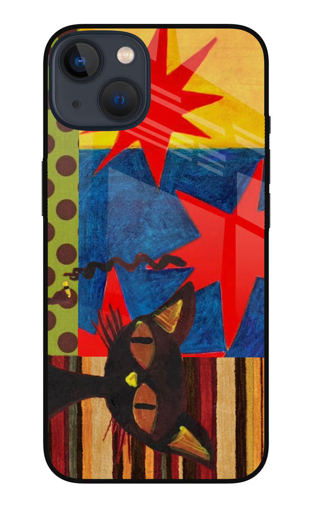 Pop Cat iPhone 13 Mini Glass Case
