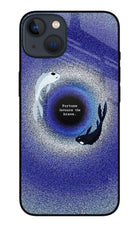 Dark Koi iPhone 13 Mini Glass Case