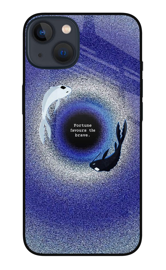 Dark Koi iPhone 13 Mini Glass Case